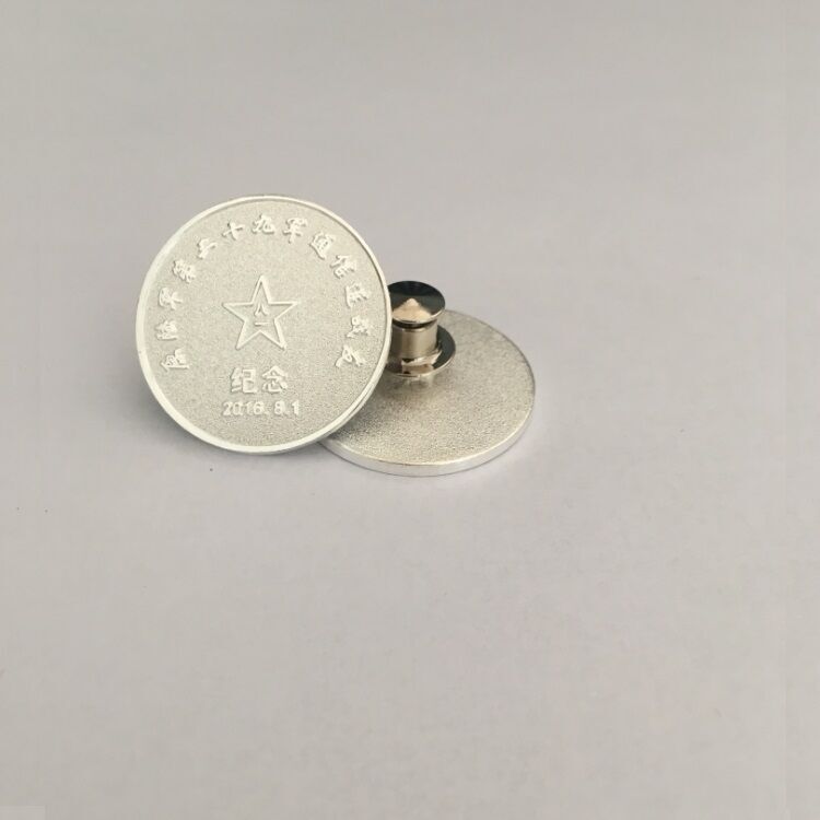 深圳定制纯银胸章高端纯银胸针定做纪念章设计  纯银胸章制作  高端胸针定做