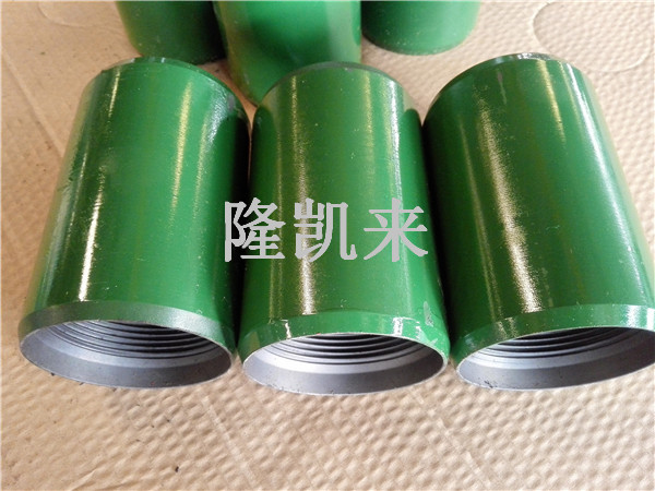 油管接箍2-3/8寸NUE不加厚J55材质成品接箍  NUE油管接箍  不加厚成品接箍