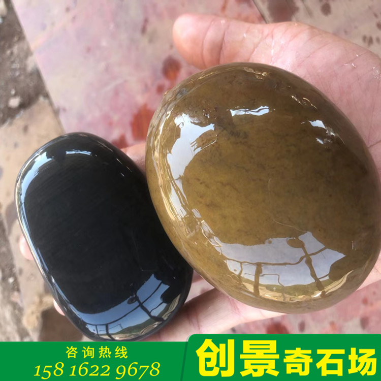 打磨水洗鹅卵石 珠海黑色鹅卵石价格 清远黑色雨花石