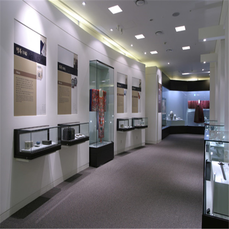 博物馆玻璃展柜壁龛字画展柜冷轧钢板展柜制作