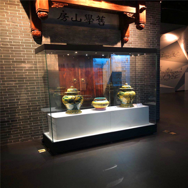 博物馆展柜制作厂家-博物馆展柜设计-隆城博具  字画展柜