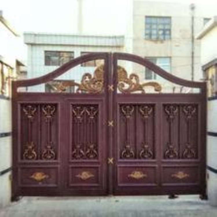金属庭院大门石家庄藁城区铝艺阳台护栏产品展示  别墅大门  铝艺大门  别墅铝艺大门