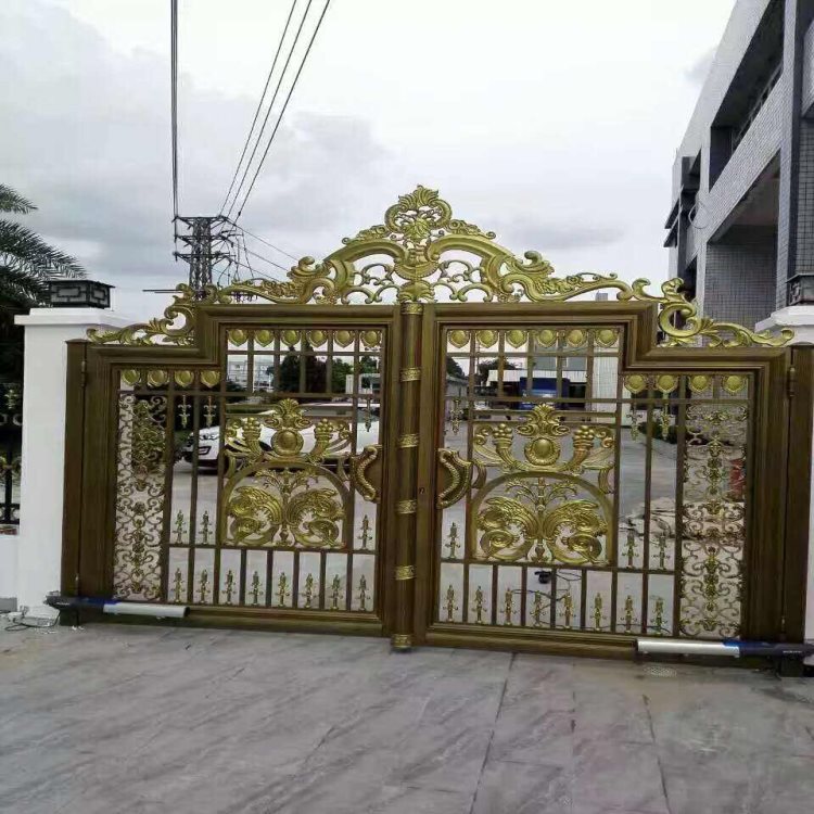 小区防护栏沧州沧县别墅大门产品展示  铝艺大门  别墅铝艺大门