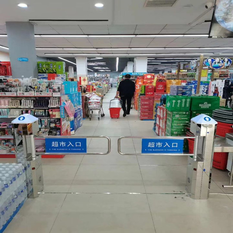 超市入口自动感应摆闸  超市入口单向摆闸  超市入口自动单向门  超市自动感应摆闸