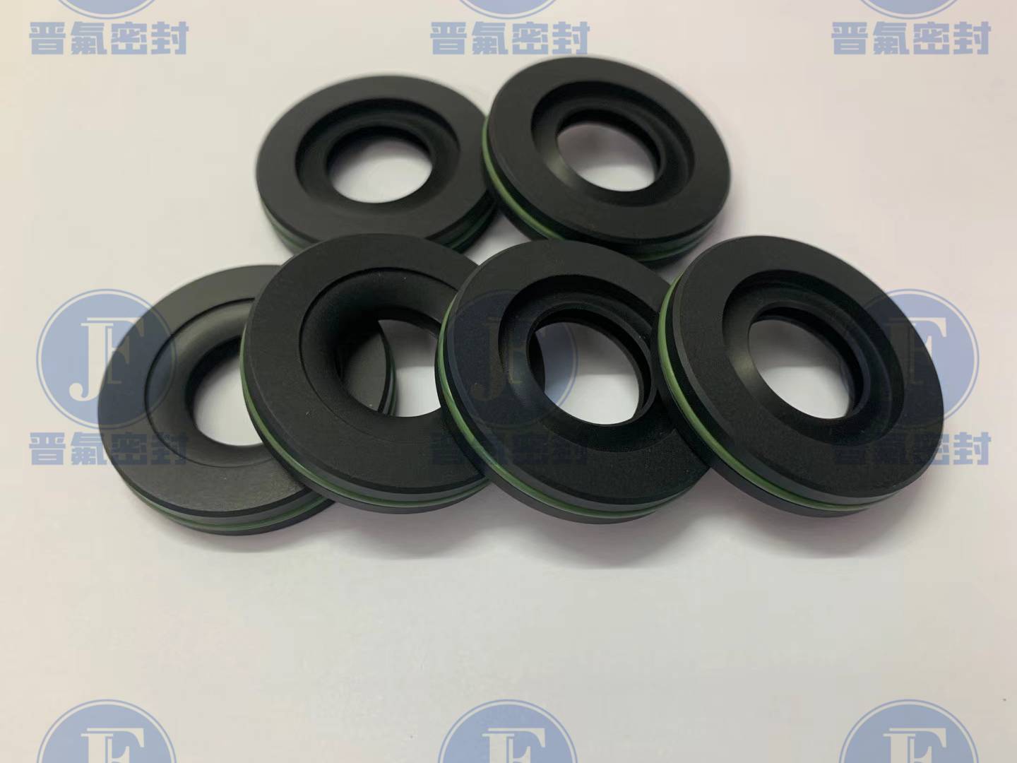 RPTFE轴用低速旋转泛塞封，四氟碳纤维弹簧蓄能密封圈  碳纤维泛塞封  轴用弹簧密封圈