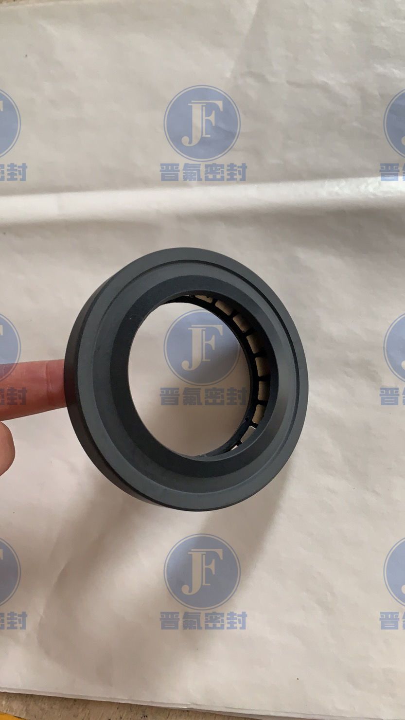 耐高温四氟碳纤维鹤管密封圈，RPTFE平面弹簧蓄能密封圈  端面泛塞封  高温密封圈