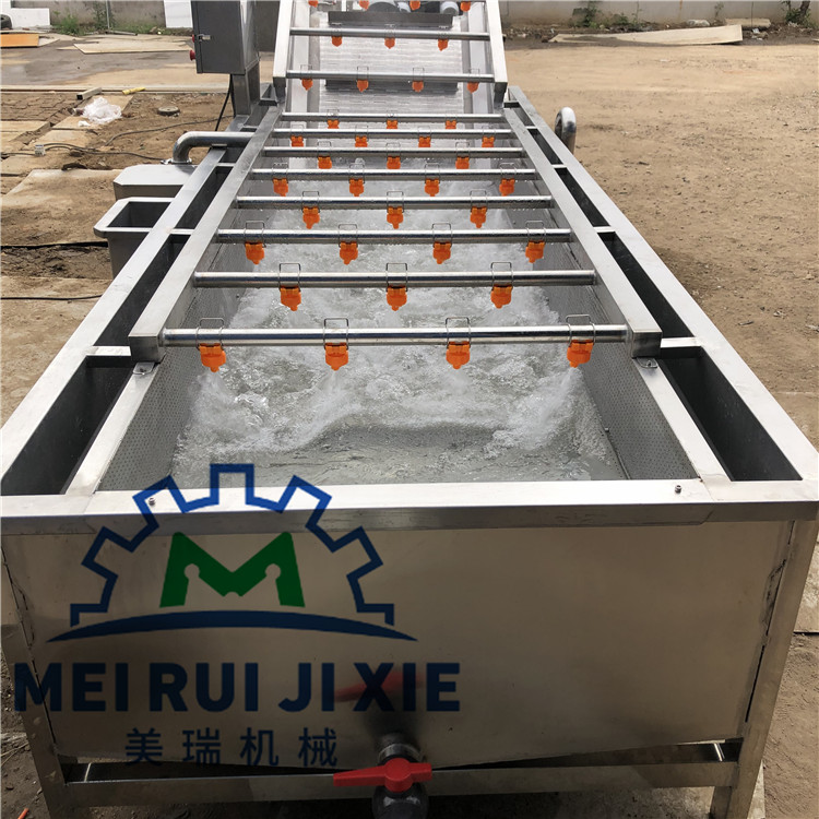 土豆毛辊清洗机 胡萝卜清洗机  全自动毛滚清洗机