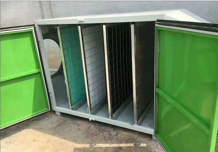 莱阳小型喷漆房干式过滤箱废气处理设备  喷漆房废气处理设备  小型喷漆房废气处理