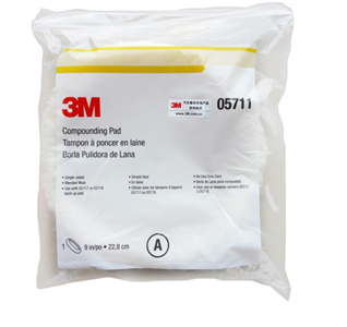 3M05711抛光羊毛轮单面白色抛光羊毛球盘