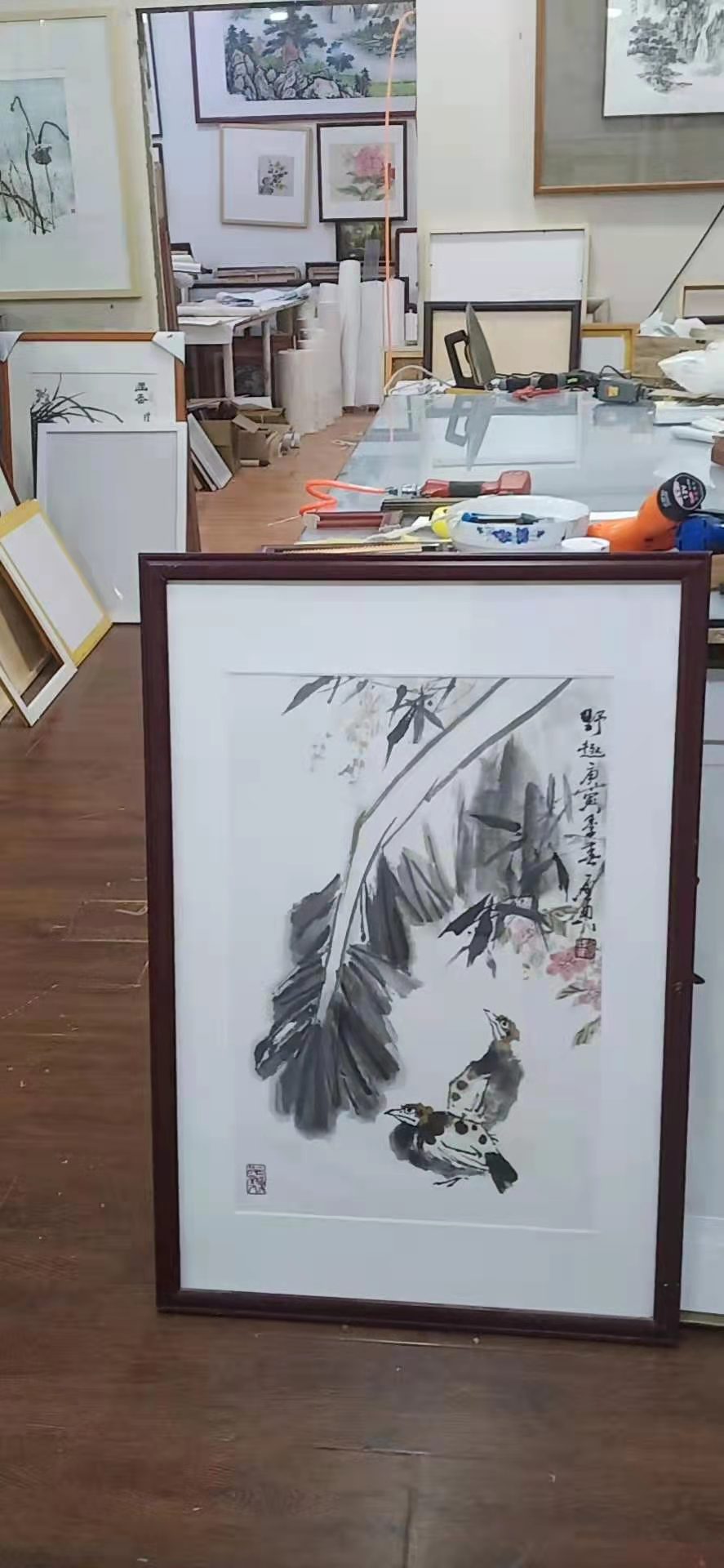 1111号藏馆   乍典启老师作品  1111号装裱公司  1111号相框定做