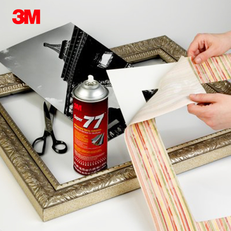 3m77喷胶多用途低雾化海绵胶水汽车顶棚轻薄材质透明  3m77多用途喷胶  3M喷胶