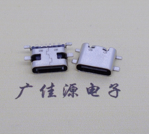 type c6p全贴母座  TYPE C 母座6P  TYPE C母座6P全贴  type c母座6p