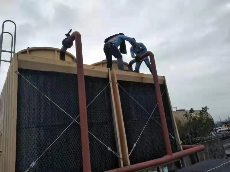 东莞冷却塔填充料更换工程商填冲料堵塞的处理  东莞冷却塔维修