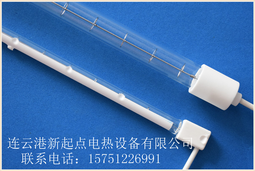 半镀白卤素石英加热灯管 xqd2021年新起点生产  半镀白卤素加热管  卤素石英加热管  中波石英加热管
