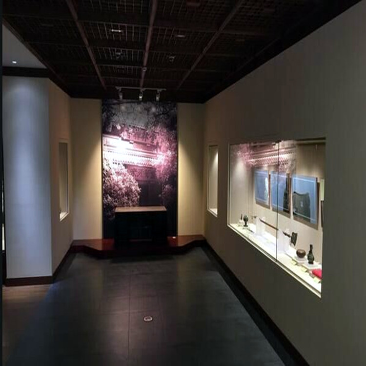 博物馆玻璃展柜壁龛字画展柜冷轧钢板展柜制作