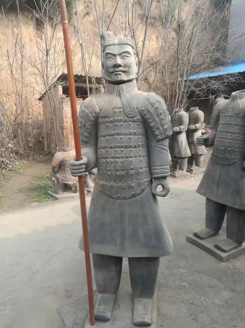 陕西商务文化礼品，西安青铜兵马俑摆件五件套  兵马桶五件套礼盒