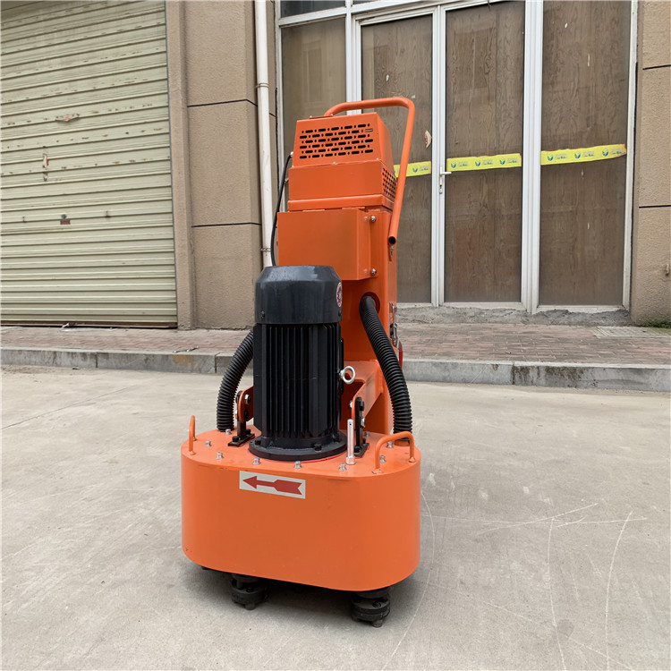 环氧地坪研磨机 600型6头研磨机 双盘双吸尘器研磨机  水泥路面打磨机  地坪双盘无尘打磨机  环氧地坪无尘打磨机