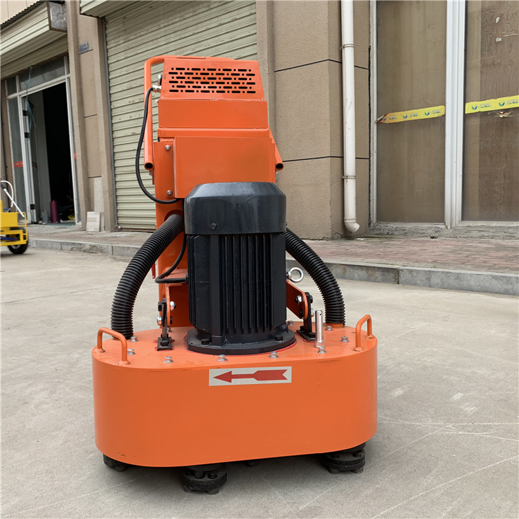 环氧地坪研磨机 600型6头研磨机 双盘双吸尘器研磨机  水泥路面打磨机  地坪双盘无尘打磨机  环氧地坪无尘打磨机