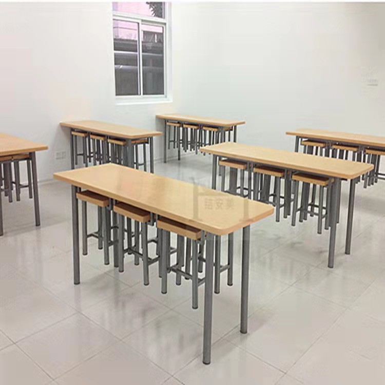 广州康胜经济型钢木书桌 员工宿舍桌子简易百搭  员工桌子