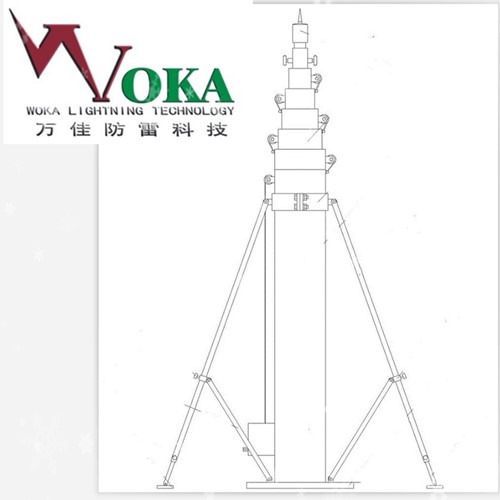 手动电动一体化天线升降杆 车载升降杆 气象升降杆&nbsp;&nbsp;电动天线升降杆