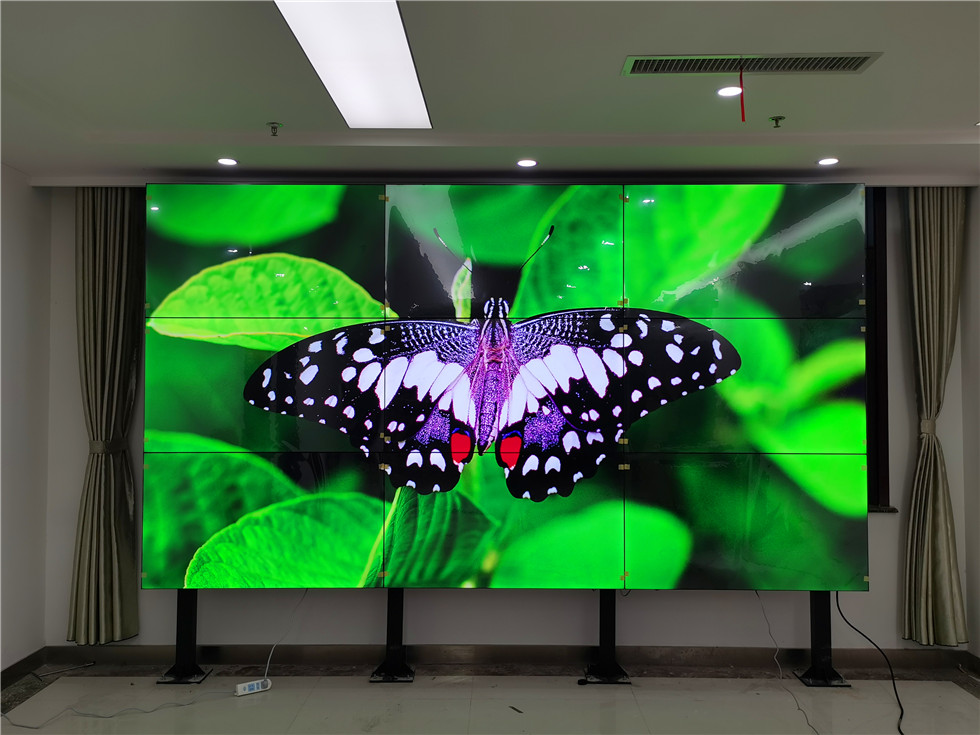云敏视液晶拼接屏会议舞台大厅液晶背景墙大屏幕展示  液晶拼接墙  大屏显示