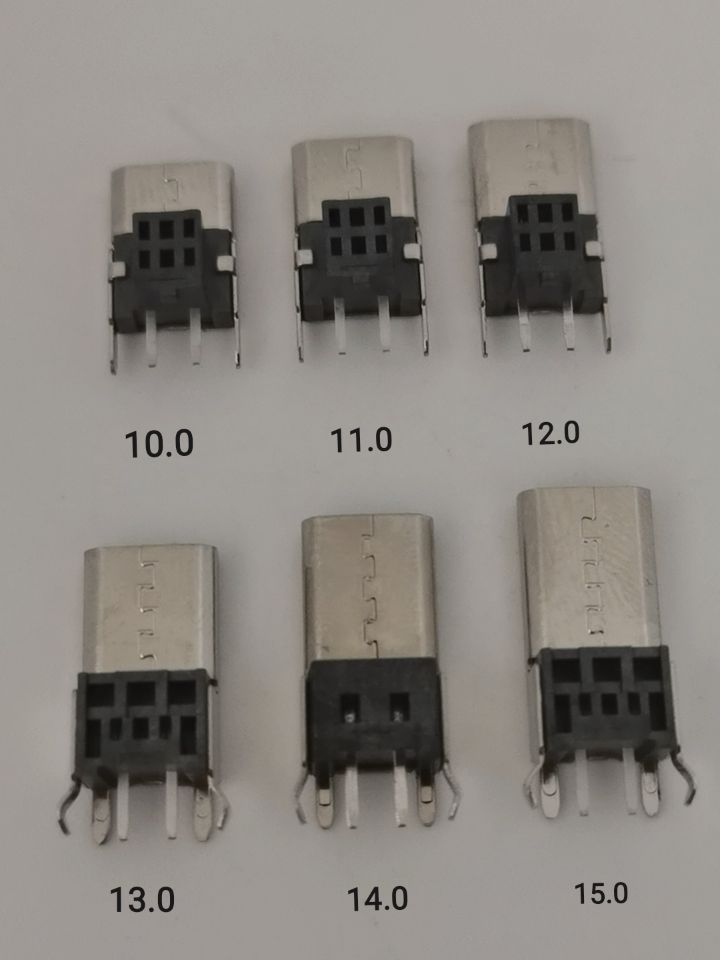 MICRO2P直插母座12.013.0直弯脚