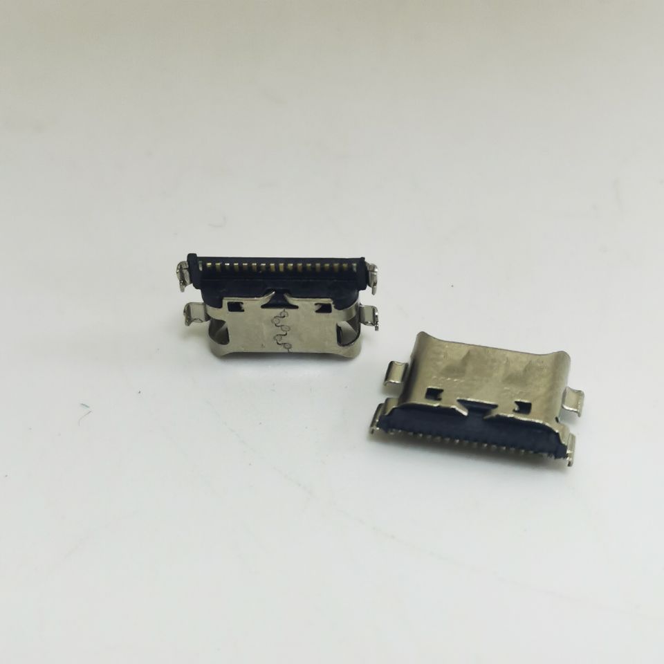 16P沉板 1.6  四脚插件TYPE-C   带接地  TYPE-C 16P