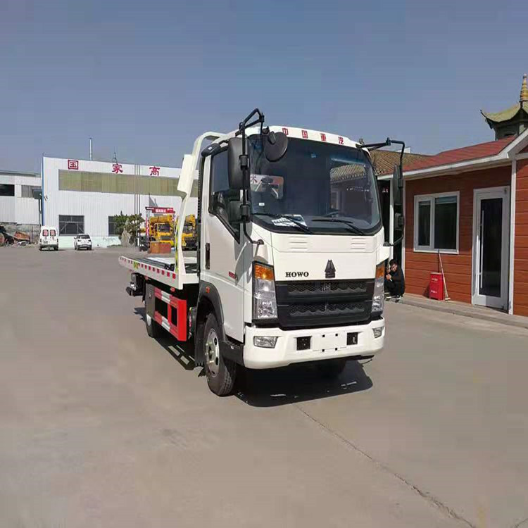 利拓供应蓝牌清障车 清障平板拖车道路清障车  一体平板清障车