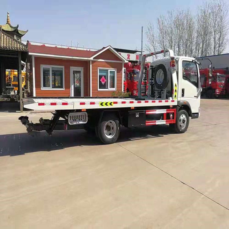 利拓供应蓝牌清障车 清障平板拖车道路清障车  一体平板清障车