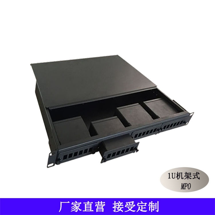 ODF光纤终端盒 挂墙式盘纤盒 24芯熔接盒 1U12口机架
