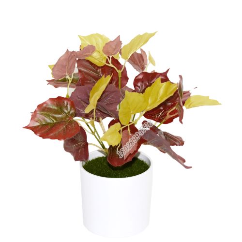 仿真爬山虎植物塑料叶子室内装饰假绿植盆栽植物墙配材  塑料假叶子  假绿植盆栽配材