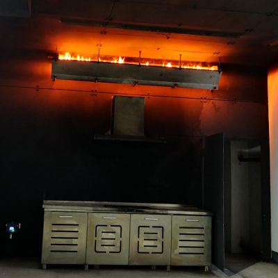 真火模拟厨房火灾训练设施 模拟真烟真火演习系统  消防模拟  真火训练