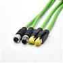 M12profinet转接头4芯D型转RJ45传输百兆连接器