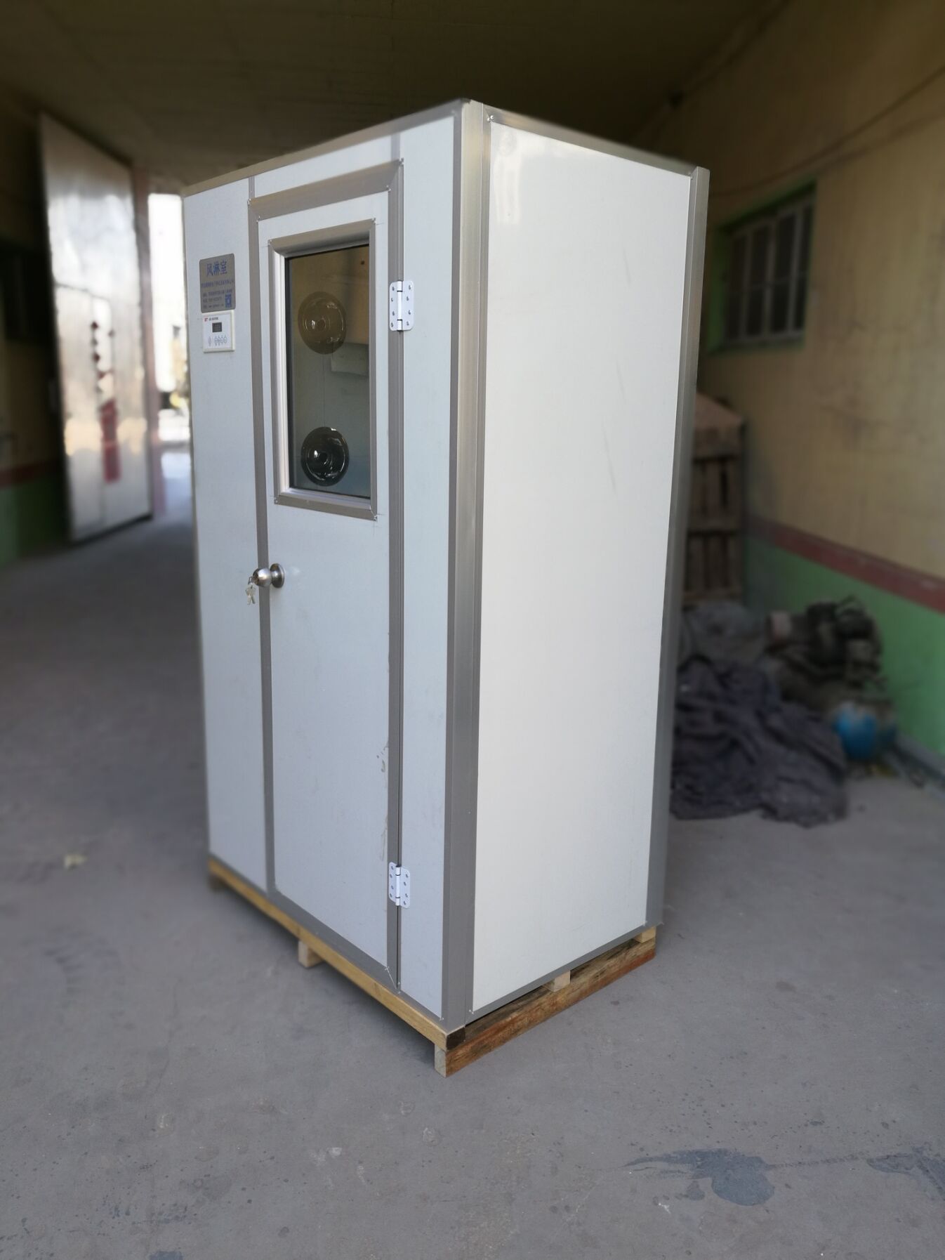 净化车间风淋室sw-1f1 维斯特品牌 单人彩钢板风淋室  食品厂专用风淋室