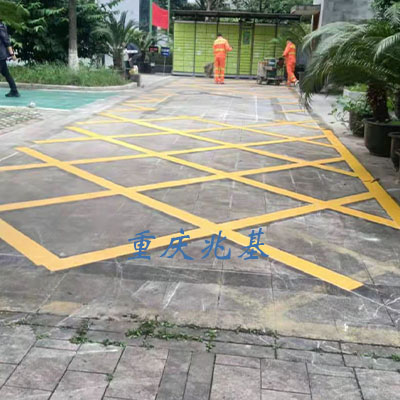 忠县马路热熔型振荡标线施工 重庆道路划线队伍  忠县马路划线  忠县振荡标线