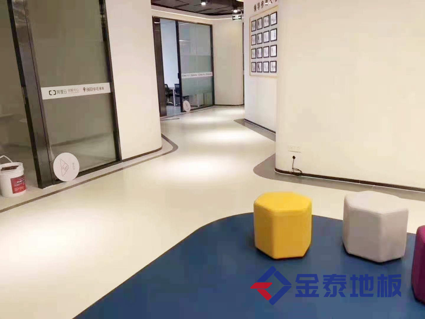 吉林办公室塑胶地板批发  办公室地板  办公室地胶