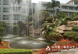 假山园林的意境美(二)&nbsp;&nbsp;塑石假山瀑布&nbsp;&nbsp;园林景观假山制作