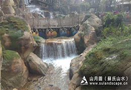 假山园林的意境美(二)&nbsp;&nbsp;塑石假山瀑布&nbsp;&nbsp;园林景观假山制作