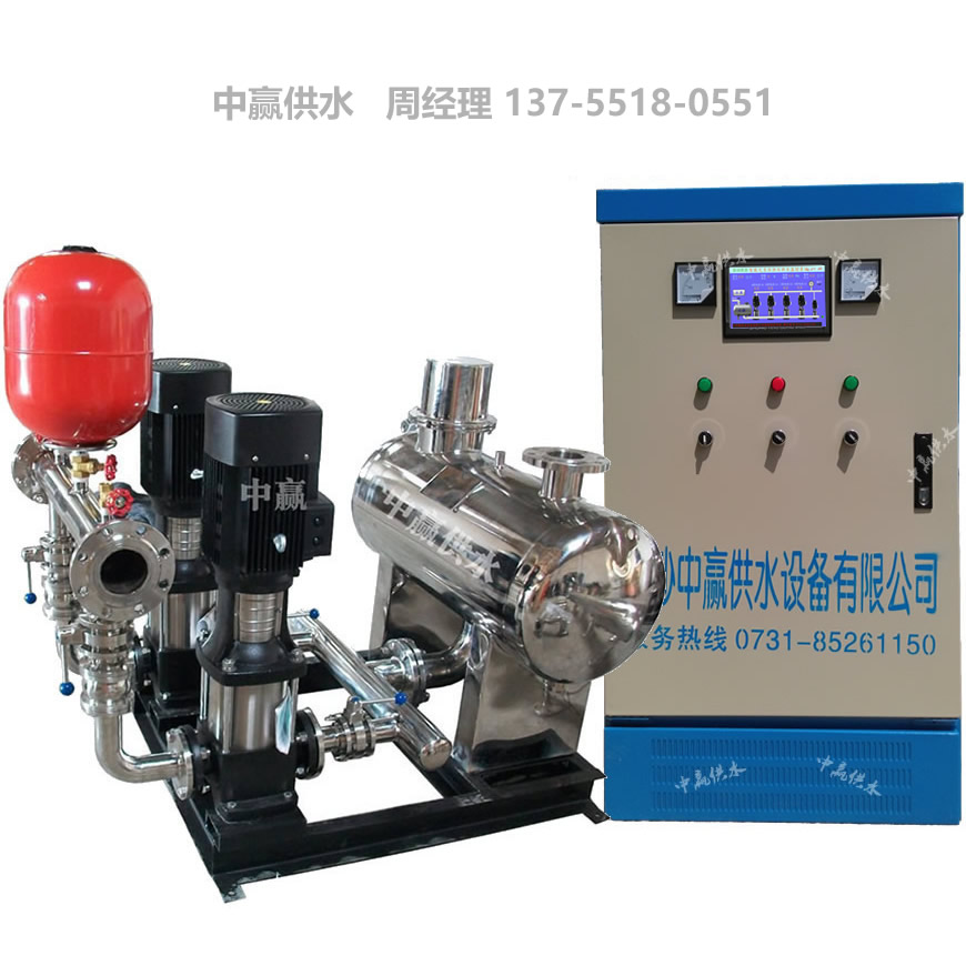 邵阳水泵给水系统具有真空消除器消除负压  无负压供水设备  变频恒压给水系统  箱式无负压一体化泵站
