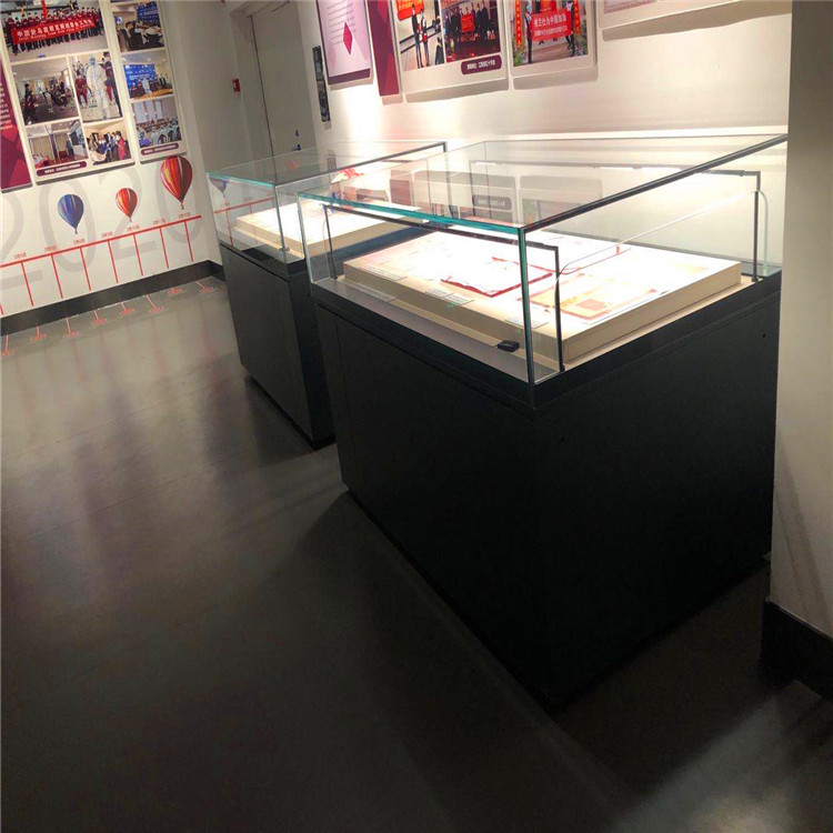 博物馆展示柜文物文玩小型瓷器展示平面柜设计制作