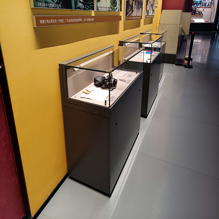 博物馆展示柜文物文玩小型瓷器展示平面柜设计制作