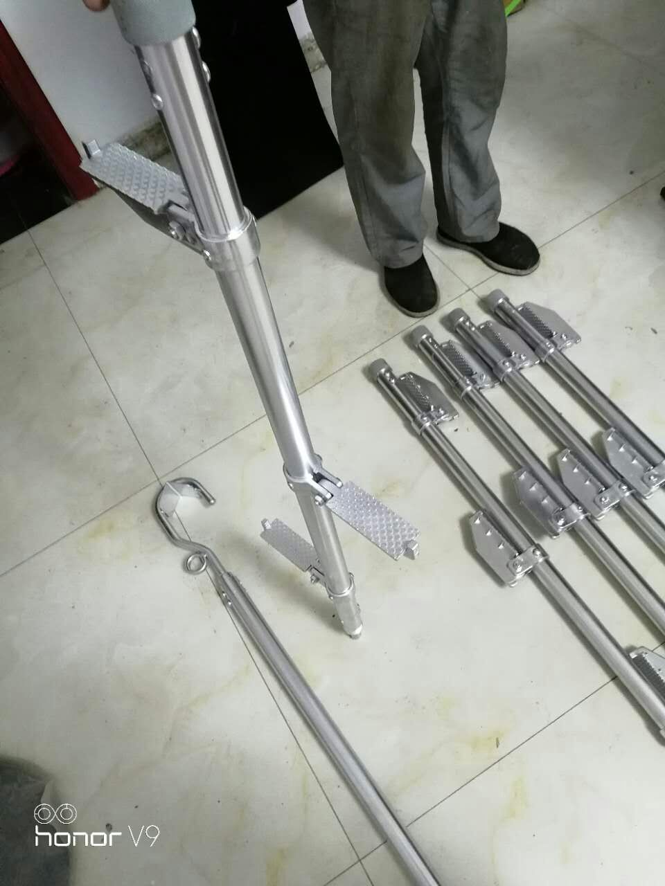 铝合金独角梯 电力线路单柱爬梯 单钩梯子 定制  铝合金挂梯