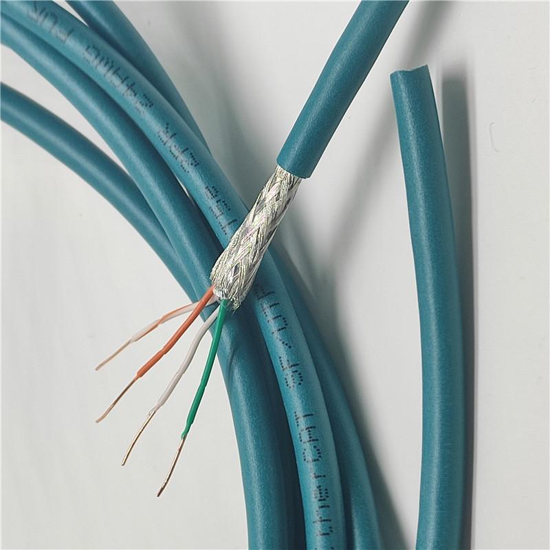 上海ethercat4芯通讯线_四芯蓝色工业通信网线  ethercat工业网线