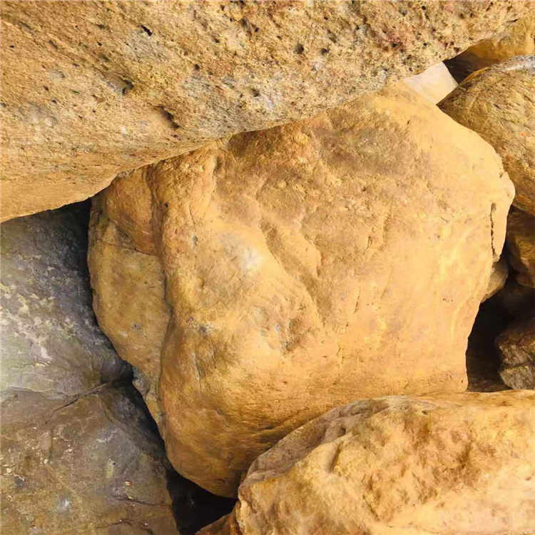 园林黄蜡石假山制作 批发黄石风景石点缀 广东黄蜡石价格