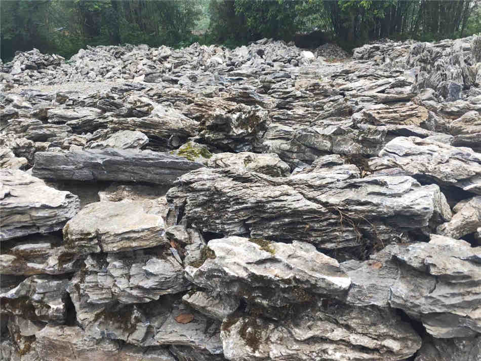 千层石别墅假山 公园假山石流水假山 千层石厂家批发基地