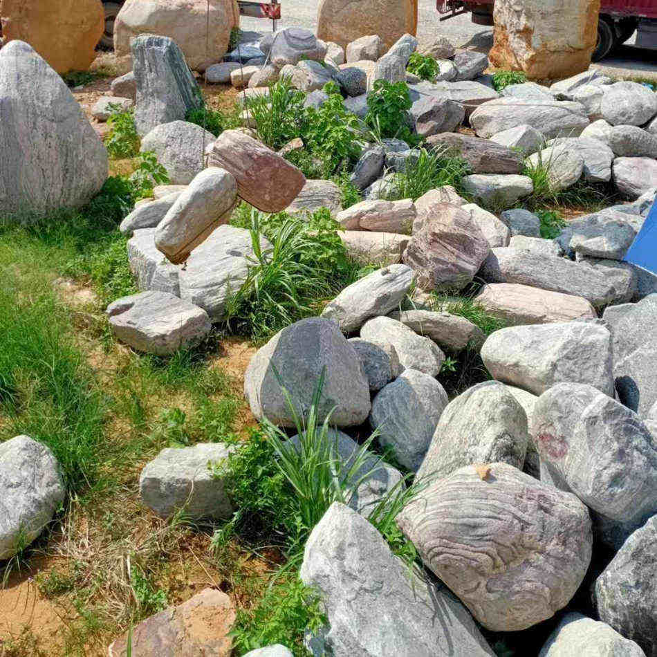 景观园林石泰山石 批发绿化点缀石 泰山石假山池塘制作