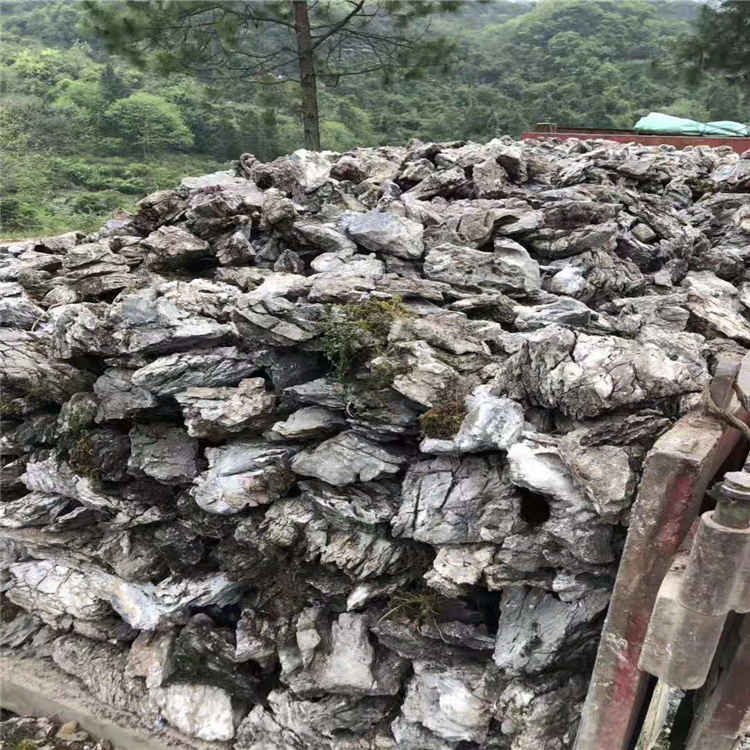 青龙石假山瀑布 广东青龙石英石产地 批发小英德石青龙石