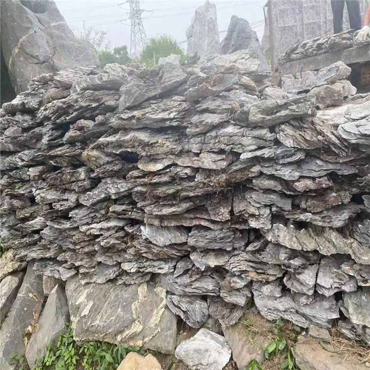 千层石假山千层石驳岸 叠石景观叠石驳岸 英德石厂家供应