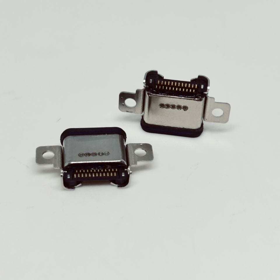 防水24Ptype-c母座  沉板双壳  带接地双耳 USB