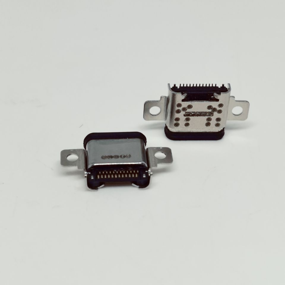 防水24Ptype-c母座  沉板双壳  带接地双耳 USB